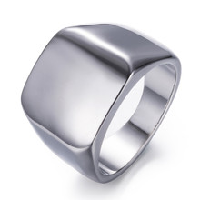 Square Big Rings For Men Jewelry Silvery Black Golden Finger Ring For Men Engagement Ring For Women Wedding Promise Rings Female 2024 - buy cheap