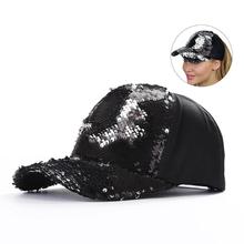 2018 Fashion Unisex Boys Girls DIY Sequins Baseball Hats Peaked Cap Casual Gift 2024 - buy cheap