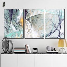 Nordic Modern Simple Abstract Geometric Line Color Block Oil Painting Decoration Living Room Bedroom Frameless Canvas Painting 2024 - buy cheap