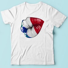 Забавная Мужская футболка с надписью «Французский kiss lip», бренд jollypeach, Новинка лета 2018, белая Повседневная крутая Мужская футболка с коротким рукавом 2024 - купить недорого
