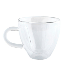 180 мл в форме сердца двойная стена прозрачное стекло чайная чашка кофейная кружка подарок 2024 - купить недорого