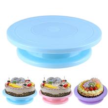 DIY Pan Baking Tool Plastic Cake Plate Turntable Rotating Anti-skid Round Cake Stand Cake Decorating Rotary Table Kitchen 2024 - buy cheap