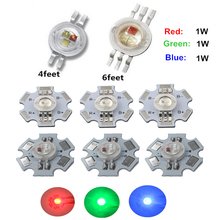 Luz LED RGB de alta potencia, base de estrella de 3W, Color rojo, verde, azul, 4 pines, 6 pines, 20mm, para bricolaje 2024 - compra barato