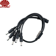 1 DC Female To 5 Male Plug Power Cord Adapter 2.1X5.5mm Connector Cable Splitter for CCTV Security Camera LED Strip Max 5A Load 2024 - buy cheap