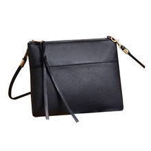 Women's Clutch Bag Simple Black Leather Crossbody Bags Enveloped Shaped Small Messenger Shoulder Bags Big Sale Female Bag 2024 - buy cheap