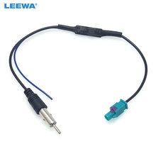 LEEWA-antena de Radio FM para coche, cable con adaptador macho de instalación de refuerzo para Volkswagen/Audi/BMW/Ford/Citroen/Chrysler #6005, 5 uds. 2024 - compra barato