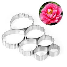 Cake Mould Stainless Steel Rose Petal Cookie Cutter Mold Pastry Mould Sugarcraft Cake Decorating Tool 7pcs 2024 - buy cheap