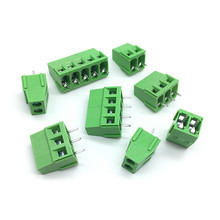 10PCS 5.0 2Pin 3Pin PCB Screw Connecting Terminal Block Connectors 300V 10A KF128-2P KF128-3P Plug-in 5.0MM Green 2024 - buy cheap