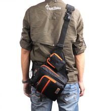 iLure Waterproof Canvas Fishing Bag Multi-Purpose Outdoor Bag Reel Lure Bags Pesca Fishing Tackle Bag Green/Orange/Black 2024 - buy cheap