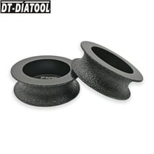 DT-DIATOOL 2 pces/pk 75mm x 20mm vácuo soldadas disco de moagem de diamante profissional de grãos de roda de borda meio redonda #60 granito de mármore 2024 - compre barato