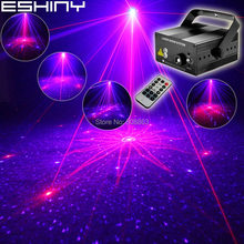 ESHINY Red Blue 18 Patterns Laser Projector Blue Led Remote Stage DJ Lighting Xmas Bar KTV Dance Disco Party Light Show N85B156 2024 - buy cheap