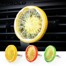 Освежитель воздуха для автомобиля, освежитель воздуха в форме лимона, с креплением на вентиляционное отверстие 2024 - купить недорого