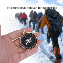 Portable Outdoor Aluminum Camping Compass Keychain for Presents Gift Gold Outdoor Hiking Climbing Tools 2024 - buy cheap