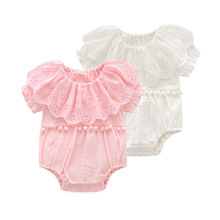 Summer 2019 Cute Baby Girl Clothes Newborn Baby Flora bodysuit Jumpsuit Girl Kids Cotton Bodysuit Outfits Infant Short sleeve 2024 - buy cheap