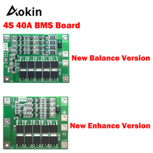 Aokin-Placa de protección de batería de litio, cargador 18650 PCB BMS para Motor de taladro, 14,8 V, 16,8 V, versión mejorada/equilibrada, 4S 40A 2024 - compra barato