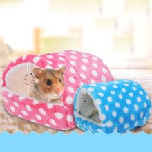 Cama de animal fofa pequena, ninho quente para casa, hamster da guiné, porco, ouriço, cama, gaiolas, ninho para animais de estimação 2024 - compre barato