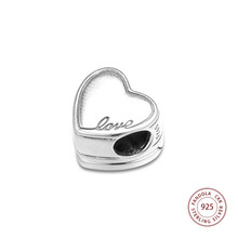 Our Promise Heart Charm 925 Sterling Silver Beads for Jewelry Making Fits Original Bracelet perles Bijoux 2024 - buy cheap