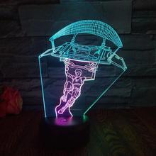 Skydiving Led 3d Seven color Nightlight touch USB and battery power supply Led Light Party Decoration lamp 2024 - buy cheap