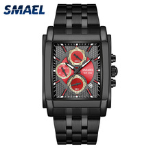 SMAEL-reloj deportivo Digital para hombre, cronógrafo de cuarzo, resistente al agua, de marca de lujo, a la moda, informal, doble Time9612, esfera grande 2024 - compra barato