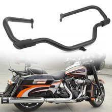 Barra de choque de protección para motocicleta Harley, color negro, para motor Touring Road King /Street Glide 2009, 2010, 2011, 2012, 2013, 2014, 2015, 2016, 2017 2024 - compra barato