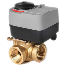 220V Electric Valve L Type Motorized Ball Valve Three Way Valve Can Be Manually And Automatically Dn25 2024 - buy cheap