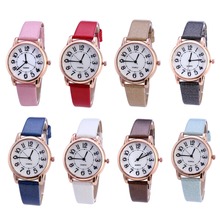 Женские Аналоговые кварцевые часы с браслетом, женские наручные часы, простые наручные часы из искусственной кожи 2024 - купить недорого