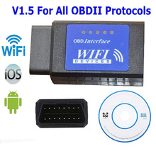 Blue Label Elm327 Wifi Scanner Auto Obd2 Diagnostic Tool Elm 327 Wi Fi Obdii Scanner V 1.5 Wireless For Both Android Ios Pc 2024 - buy cheap