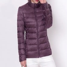 White Duck Down Hooded Parka Winter Women Ultra Light Down Jacket Long Sleeve Warm Coat Parka Female Solid Portable Outwear L196 2024 - buy cheap