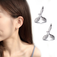 100% 925 Sterling Silver Tree of Life CZ Stud Earrings for Women Sterling Silver Jewelry 2024 - buy cheap