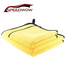 Супер впитывающее полотенце из микрофибры для автомобиля SPEEDWOW, сушильная ткань для чистки автомобиля, детализирующее полотенце для мытья автомобиля, уход за автомобилем 30*30 см 2024 - купить недорого