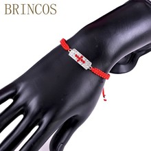 2019 Jesus bracelet ladies braided red string beaded charm handmade jewelry bohemian new crystal adjustable fashion lucky  ccc 2024 - buy cheap