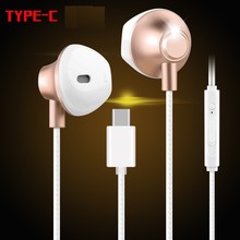 Auriculares internos de Metal con USB tipo C, cascos originales con micrófono para HUAWEI Mate 10, 20, P20 Pro, note 10, Xiaomi 2024 - compra barato