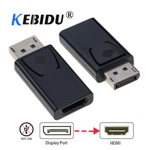 KEBIDU-Cable adaptador hembra de 1080p de 20 pines, adaptador macho a HDMI, puerto de pantalla de alta definición para vídeo y Audio 2024 - compra barato