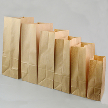 2018 новая распродажа 100 шт./лот 7 размеров коричневые белые цвета одноразовые пищевые пакеты для упаковки выпечки хлеба крафт-бумажные пакеты 2024 - купить недорого