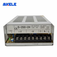 MAKERELE-fuente de alimentación conmutada de salida única para amplificador de Audio tipo CE IP20, voltaje constante CA a CC 250W, 5v, 12v, 24 48v 2024 - compra barato