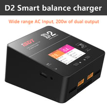 ISDT D2 200W 24A AC Dual Channel Output Smart Battery Balance Charger For LiFe Lilon LiPo LiHv Battery RC Models DIY Part Accs 2024 - buy cheap