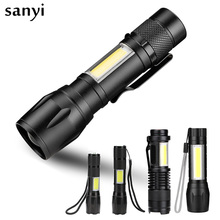 Portable COB LED Flashlight Super Bright Waterproof Handheld Tactical Flashlights 4 Modes Clip Working Light for Emergency 2024 - buy cheap