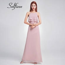 Robe Femme Sexy Chiffon O Neck Sleeveless Summer Dress Off Shoulder Maix Long Dress Beach Elegant Party Dress 2019 Vestidos 2024 - buy cheap