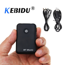 Kebidu-transmissor e receptor sem fio, bluetooth 3.5, 2 em 1, aparelho estéreo para música, com cabo adaptador, para tv, fones de ouvido e alto-falante 2024 - compre barato