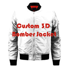 Jaqueta bomber personalizada com estampas completas, envio direto, estilo eua, jaqueta espessa, moda urbana, vôo ma-1 2024 - compre barato