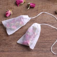 100Pcs/Lot Teabags Empty Scented Tea Bags With String Heal Seal Filter Paper for Herb Loose Tea 6x8 cm 2024 - buy cheap