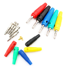 10Pcs/lot Red/Black/Blue/Green/Yellow 4mm Solderless Side Stackable Banana Plug Terminals Free Shipping 2024 - buy cheap