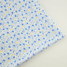 Blue and Yellow Flowers Design Cotton Fabric Tissue Home Textile Sewing Cloth Craft Curtain Decoration Fat Quarter New Arrivals 2024 - compra barato