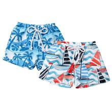 Emmaaby шорты для новорожденных мальчиков, Гавайские плавательные шорты с эластичным поясом, летние пляжные шорты 2024 - купить недорого