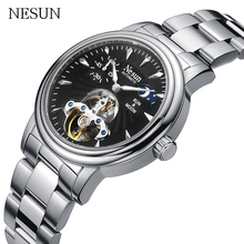 NESUN Luxury Brand Hollow Automatic Mechanical Wrist Watch Men Men's Watches Waterproof Full Steel Male Clock Relogio Masculino 2024 - buy cheap