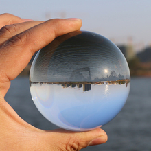 Bola de cristal de vidro transparente, mais nova esfera decorativa, adereços de fotografia de cura, presentes 40 mm x 1 2024 - compre barato