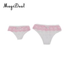 Lovely 1/3 1/4 Pink/White Lace Underwear Briefs for BJD SD Dollfie Dolls Clothes Costome Accessory 2024 - buy cheap
