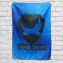 Постер BREWDOG для пива и вина, плакаты для бара, кафе, домашний декор, баннеры, подвесное искусство, водонепроницаемая ткань, настенная живопись 2024 - купить недорого