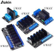 5V 1 2 4 channel SSR AVR G3MB-202P 8 way High Low Level Solid State Relay Module 240V 2A Output with Resistive Fuse for Arduino 2024 - buy cheap