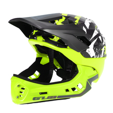 Gub capacete de bicicleta destacável, rosto inteiro, para criança, patins, esqui, ciclismo, capacete de segurança reflexivo com visor e luz de advertência 2024 - compre barato